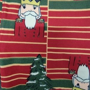 LulaRoe Nutcracker Santa Claus leggings L/XL